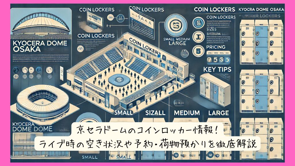 京セラドームのコインロッカー情報！ライブ時の空き状況や予約・荷物預かりを徹底解説